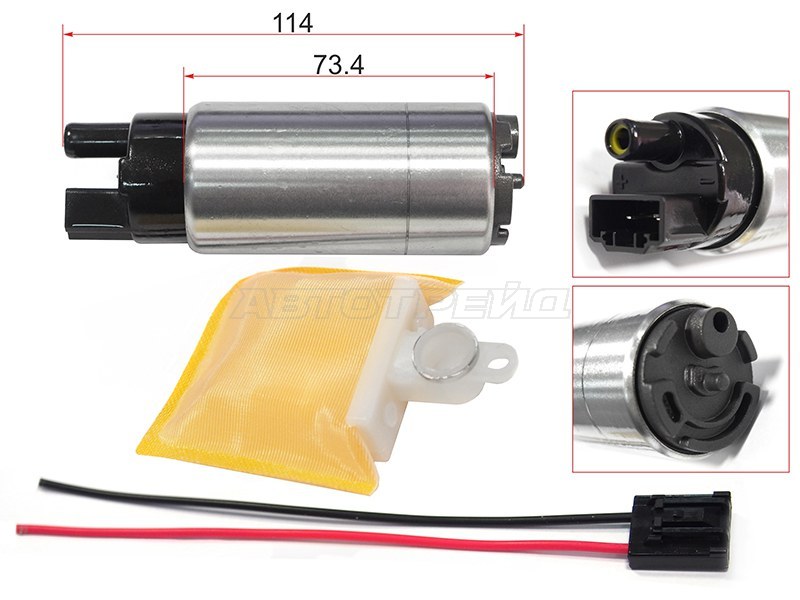 Насос топливный 12V, 3BAR, 4-5-7A-FE, 4A-GE, 4E-FTE, 3-4S- FE, 3S-GE, 2AZ-FE