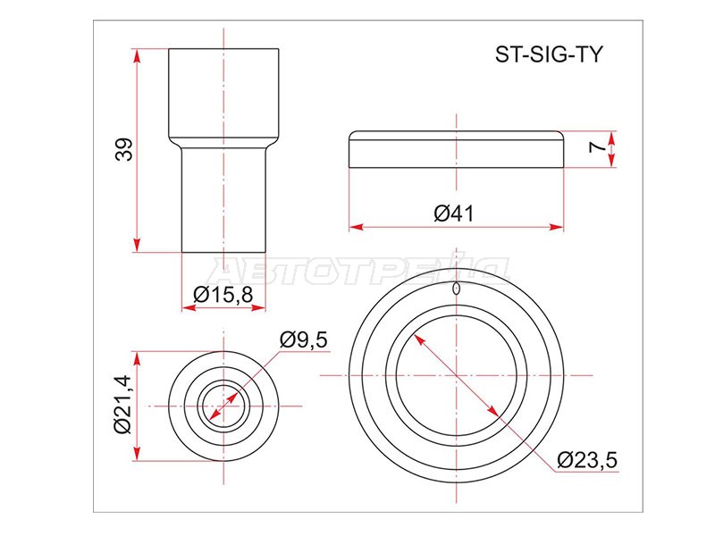 Наконечник катушки зажигания TY #SZ /#NZ /#ZZ /#MZ# /#AZ /#UZ /#GR