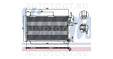Радиатор кондиционера -   для PEUGEOT 206
