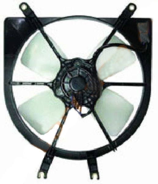 Диффузор радиатора в сборе (рамка+мотор+вентилятор)
