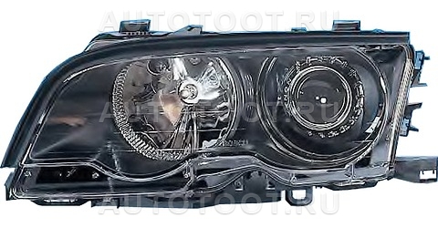 Фара левая (ксенон, с электрокорректором, внутри черная) -   для BMW 3SERIES