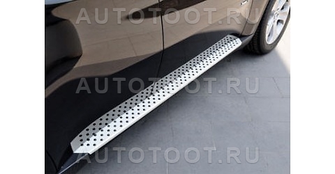 Порог-подножка левая+правая (комплект, алюминий) -   для BMW X5