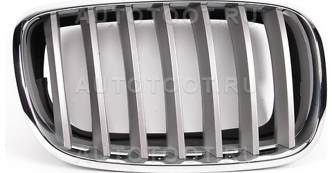 Решетка радиатора правая (хром, серая) - BM0X507100HGR BodyParts для BMW X5, BMW X6