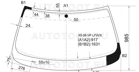 Стекло лобовое в клей -   для BMW X5