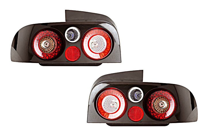 Фонарь задний левый+правый (комплект, тюнинг, 3D-дизайн, с черным корпусом)