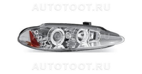 Фара левая+правая (комплект, тюнинг, линзованная, с ободками, внутри хром) -  для DODGE INTREPID