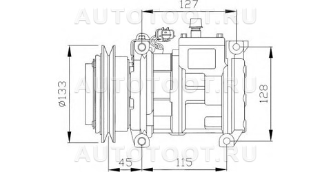 Компрессор кондиционера -  для DODGE CARAVAN