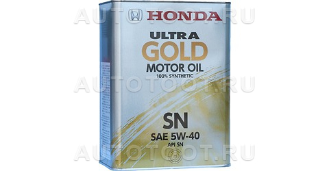 5W-40 моторное масло Honda Ultra Gold SN (4 л.) 08220-99974 -   для 