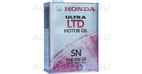 5W-30 Моторное масло HONDA ULTRA LTD SN/GF-5 4л -   для 