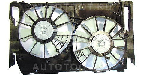 Диффузор радиатора охлаждения в сборе (мотор+рамка+вентилятор) -   для TOYOTA RAV4
