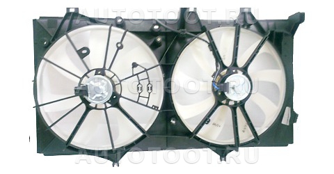 Диффузор радиатора охлаждения в сборе (мотор+рамка+вентилятор) - KFD182 Kortex для TOYOTA CAMRY