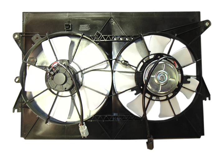 Диффузор радиатора охлаждения в сборе (мотор+рамка+вентилятор)