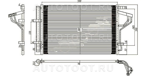 Радиатор кондиционера - STHN293940 SAT для HYUNDAI ELANTRA, KIA CEED
