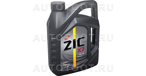 5W-40 SN 4л масло моторное ZIC X7 синтетика - 162662 ZIC для 