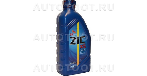 10W-40 SM 1л масло моторное ZIC X5 полусинтетика - 132622 ZIC для 