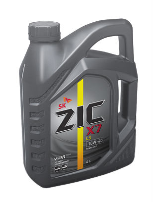 10W-40 SM 4л масло моторное ZIC X7 LS синтетика