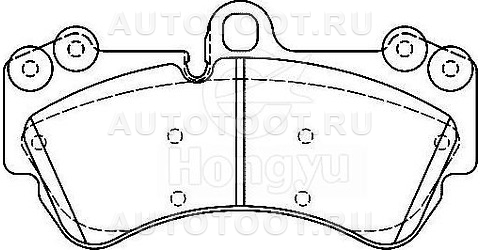 Колодки тормозные передние 1LC - PBP1625 PATRON для VOLKSWAGEN TOUAREG