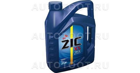 5W-30 SN 4л масло моторное ZIC X5 полусинтетика - 172621 ZIC для 