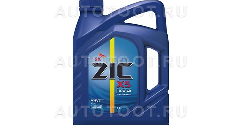 10W-40 SM 6л масло моторное ZIC X5 полусинтетика - 172622 ZIC для 