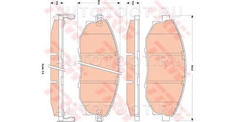 Колодки тормозные передние - ST96952179 SAT для CHEVROLET EPICA