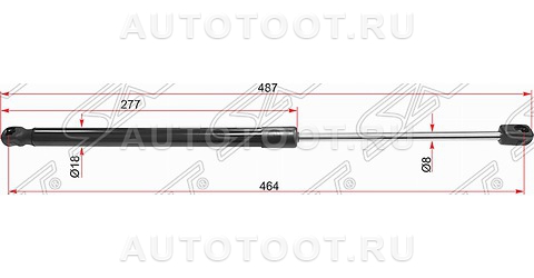 Амортизатор капота левый=правый - ST654701LA0A SAT для INFINITI QX56