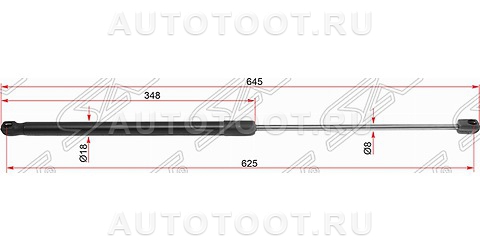 Амортизатор капота левый=правый - ST5345006170 SAT для TOYOTA CAMRY