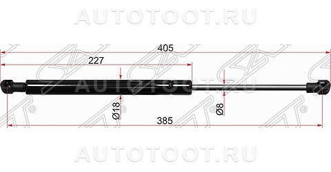 Амортизатор крышки багажника левый=правый - ST8K5827919 SAT для AUDI A4