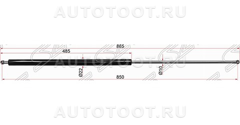 Амортизатор крышки багажника левый=правый - ST4125853 SAT для FORD TRANSIT