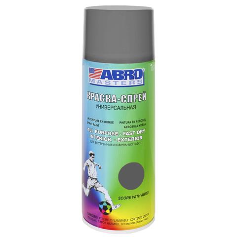 Краска спрей Серая Abro Masters ABRO 400мл.