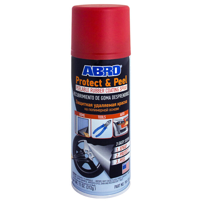 Краска защитная удаляемая на полимерной основе Красная ABRO PR-555-RED 397гр.