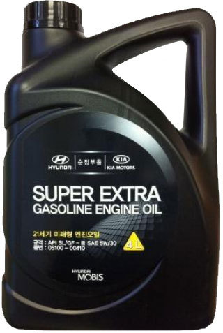 5W-30 API SL/ GF-3 HYUNDAI/KIA Super Extra Gasoline 4л Масло моторное полусинтетика