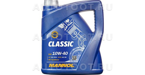 10W-40 MANNOL Classic 4л Масло моторное синтетическое -   для 