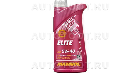 5W-40 MANNOL Elite 1л Масло моторное полностью синтетическое -   для 