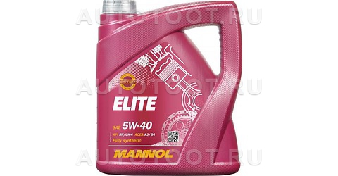 5W-40 MANNOL Elite 4л Масло моторное полностью синтетическое -   для 