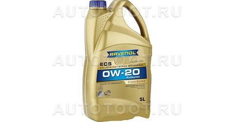 0W-20 Масло моторное RAVENOL ECS EcoSynth 5л синтетика - 1111102005 RAVENOL для 