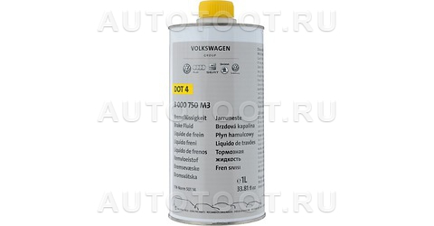 Жидкость тормозная DOT-4 VAG 1л - Brake Fluid - B000750M3 VAG для 