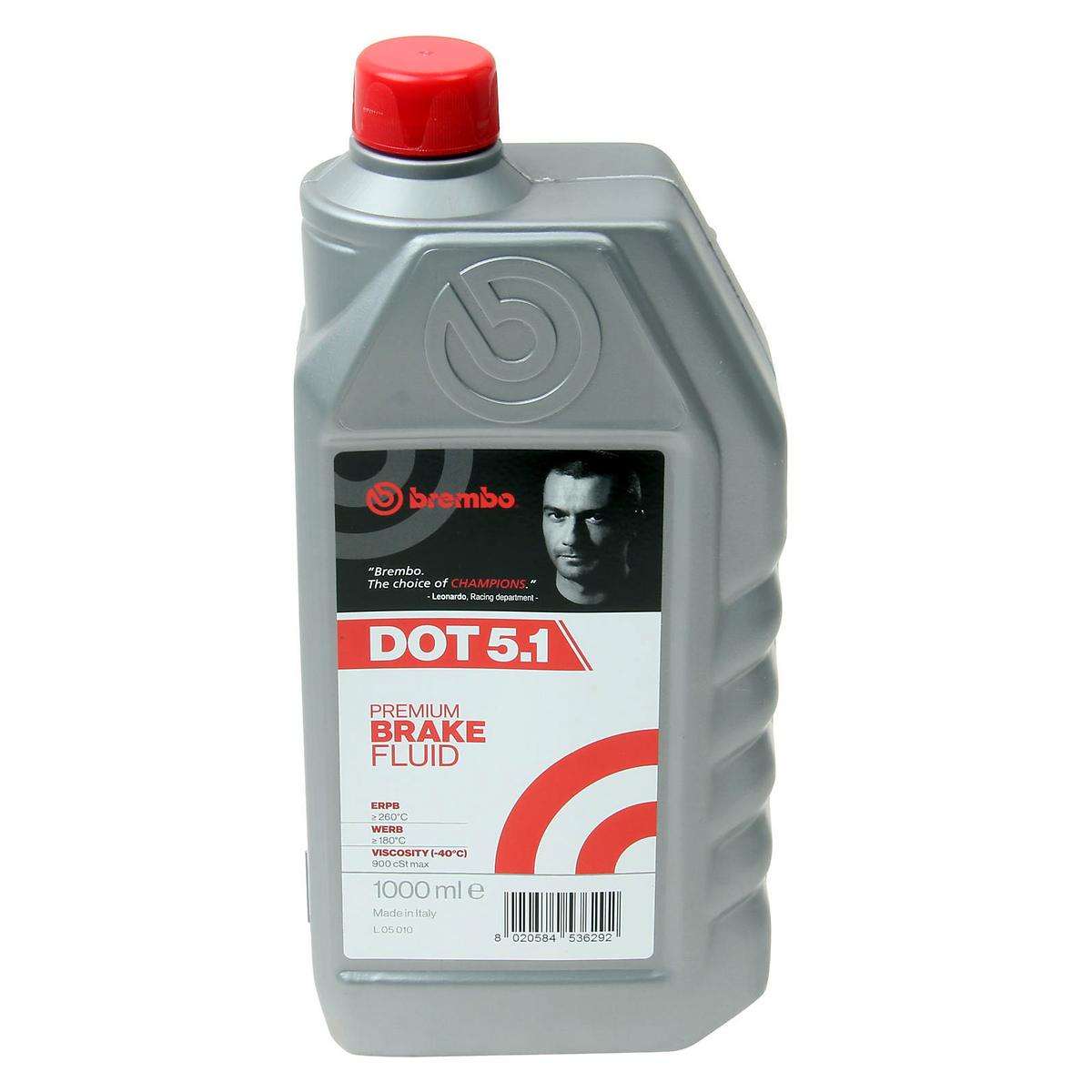 Жидкость тормозная DOT-4 BREMBO 0,5л, для авто c ABS