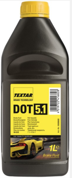 Жидкость тормозная DOT-5 TEXTAR  1л