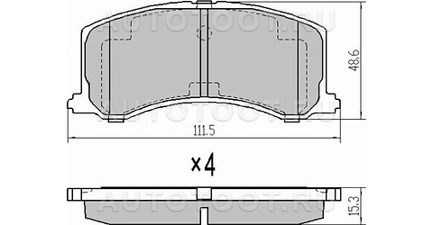 Колодки тормозные передние (тип 2) - ST5580061G60 sat для SUZUKI BALENO