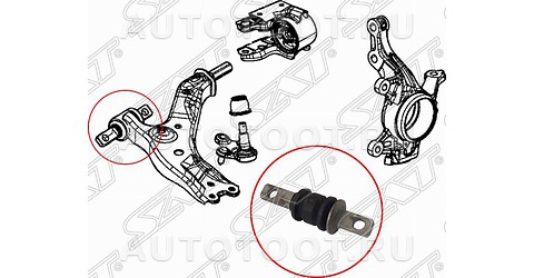 Сайлентблок переднего рычага передний - ST51392T0TH01 SAT для HONDA CR-V