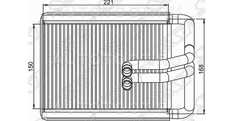 Радиатор отопителя (печки) - STHN503950 SAT для HYUNDAI TUCSON, KIA SPORTAGE