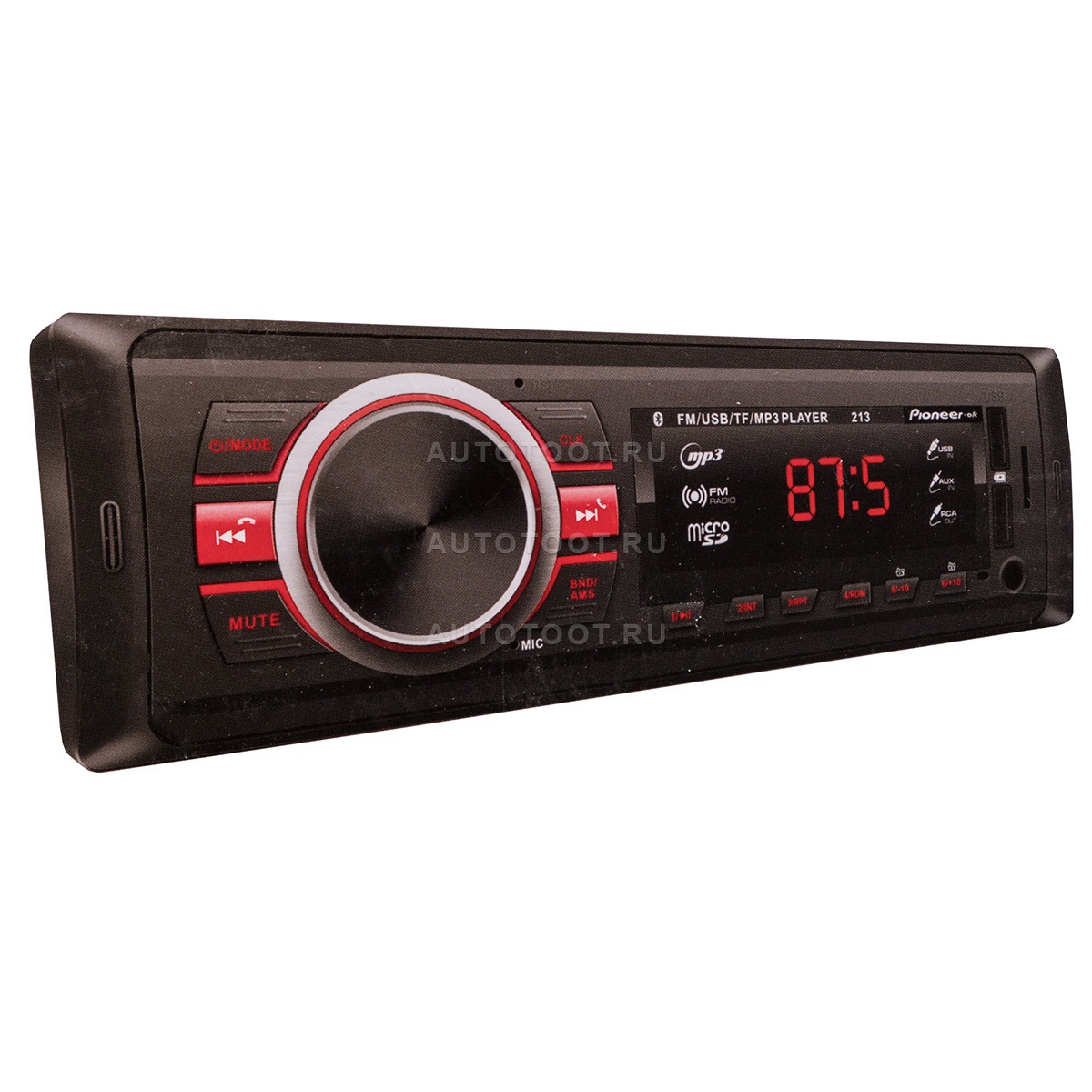 Pioneer Автомагнитола Pioneer.ok 213 с Bluetooth - для