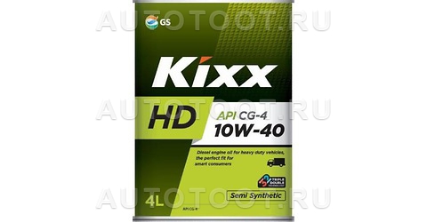 10W-40 KIXX HD Масло моторное полусинтетика 4л (DYNAMIC 10W-40) CG-4 - L525544TE1 KIXX для 
