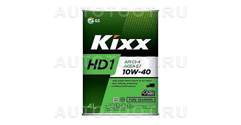 10W-40 KIXX HD1 CI-4/SL Масло моторное синтетика 4л - L206144TE1 KIXX для 