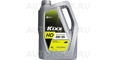 5W-30 KIXX HD Масло моторное полусинтетика 4л (DYNAMIC 5W-30) CF-4/SG - L5257440E1 KIXX для 