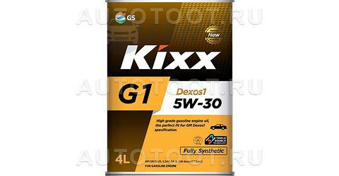 5W-30 Масло моторное синтетика 4л KIXX G1 DEXOS1 SN PLUS - L210744TE1 KIXX для 