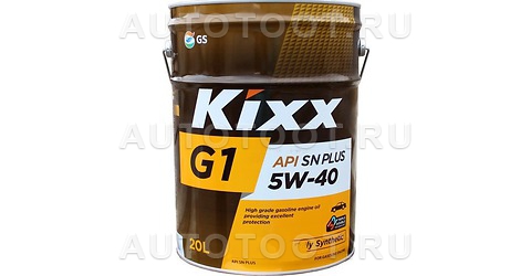 5W-40 KIXX G1 SN PLUS Масло моторное синтетика 20л - L2102P20E1 KIXX для 