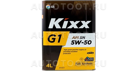 Масло моторное синтетика 5W-50 KIXX G1 SN/CF 4л -   для 