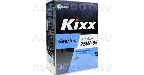 Масло трансмиссионное KIXX GEARTEC FF 75W-85 GL-4 4л - L271744TE1 KIXX для 