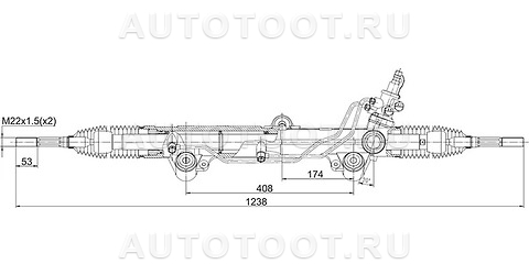 Рейка рулевая (левый руль) - ST4420060170 SAT для TOYOTA LAND CRUISER, TOYOTA SEQUOIA, LEXUS LX570